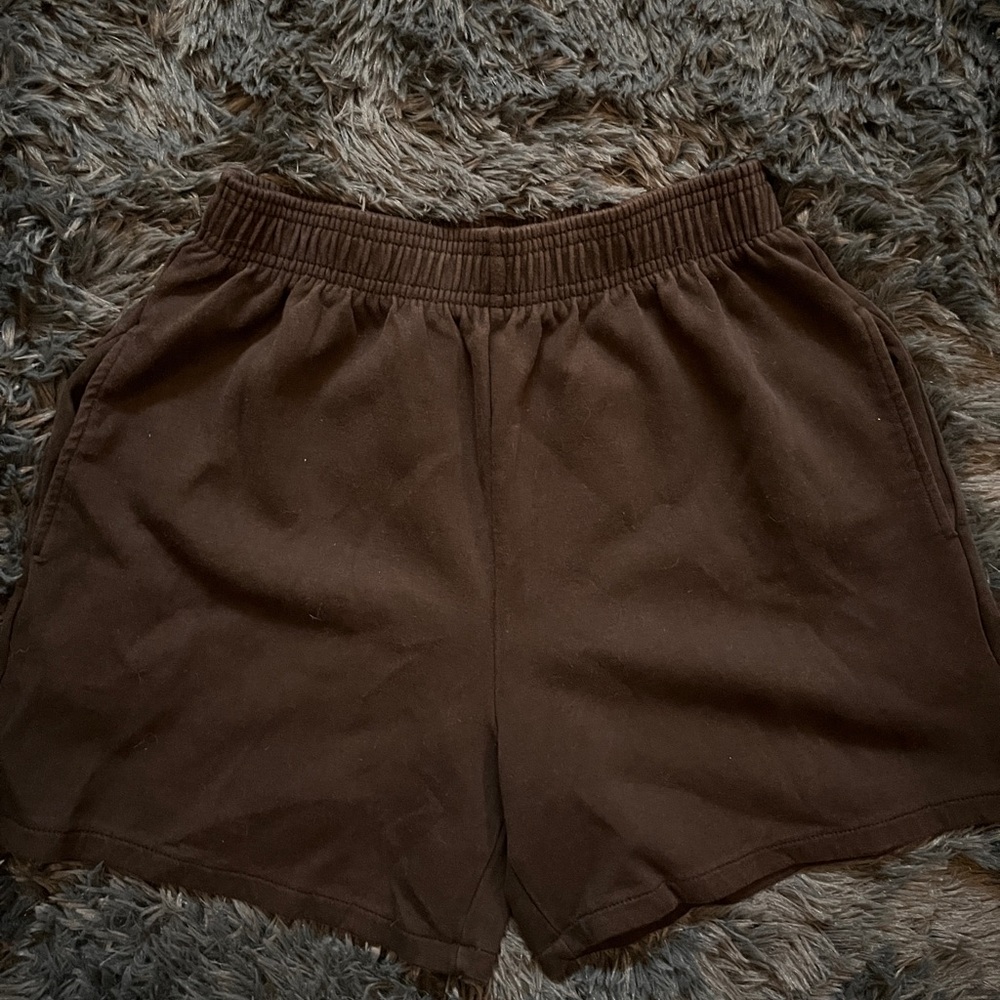 Zara Black Athletic Shorts Soft Elastic Waistband